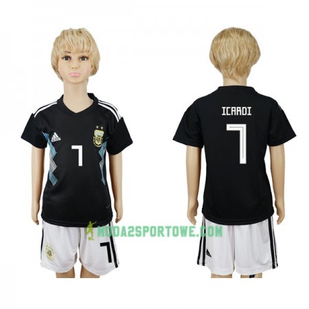 Koszulka Argentyna Icardi 7 Dziecięcy Mistrzostwa Świata 2018 Wyjazdowe Stroje Piłkarskie